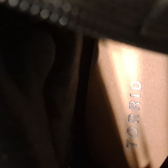 Torrid size 9W black double strap buckle side zip boot - Picture 7 of 9